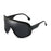 Gafas de sol con visera efecto espejo para mujer y hombre 2023, gafas grandes antiviento de una pieza, gafas de montura grande, deportivas, protección UV400