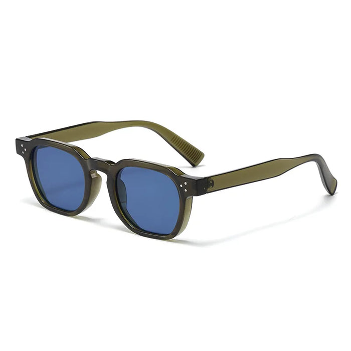 Gafas de sol cuadradas para mujer y hombre, estilo punk, retro, a la moda, con lentes transparentes, montura UV400, para mujer, Oculus