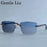 Square Rimless Punk Sunglasses Men 2026 Luxury Brand Photochromic Eyeglasses Change Color Sun Glasses For Male Eyewear Shades