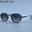 Lunettes de soleil polygonales carrées Steampunk Homme 2026, marque de luxe, monture métallique géométrique vintage, verres dégradés photochromiques