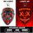 Máscara LED luminosa V de Vendetta, máscara facial completa anónima que brilla en la oscuridad para fiestas, raves, Halloween, cosplay y accesorios de disfraces.