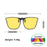 VIVIBEE Flip Up Clip On Night Vision Glasses Polarized Men Driving Yellow Sunglasses Women UV400 Fishing Universal Clips