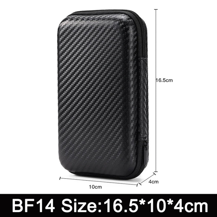 Earphone Data Storage Bag Oval Square Rectangle Cable Organizer Bags Mini Zipper Pouch Tech Gadgets Portable Charger U Disk Case