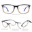 ZENOTTIC Fashion Square Reading Glasses Men Anti Blue Light Blocking Eyeglasses Computer Readers with Spring Hinge