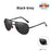 VIVIBEE Metal Pilot Black Folding Sunglasses Polarized Men Titanium Shades Women Aviation UV400 Designer Mirror Blue Sun Glasses