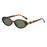 Fashion Small Oval Sunglasses Women Men Rivets Shades  Retro Eyewear Luxury Sun Glasses UV400 Brand Oculus Female Gafas
