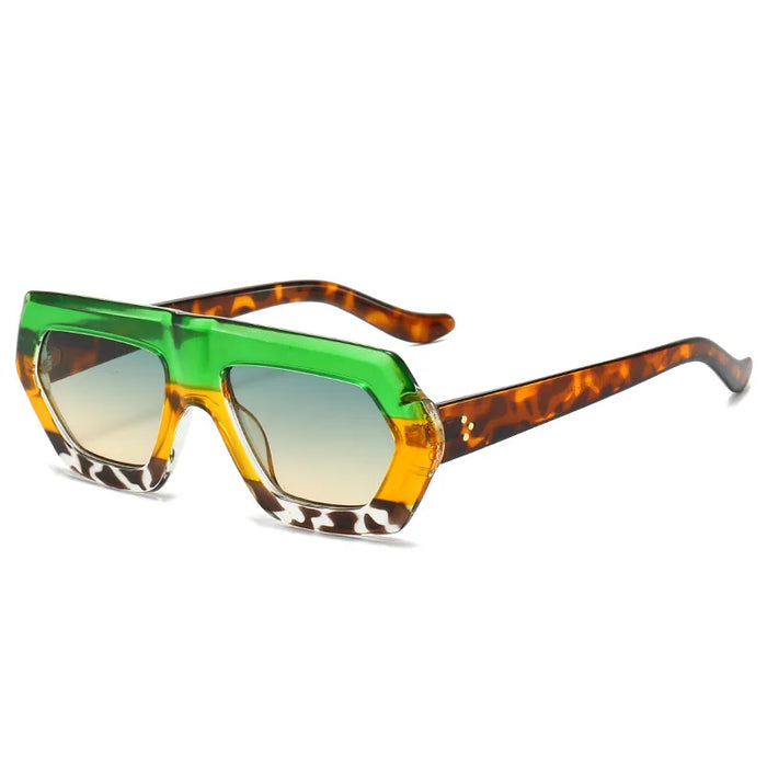 New Irregular Square Sunglasses Women Men Retro Shades Gradient Female Luxury Sun Glasses Fashion Oculos De Sol Feminino UV400