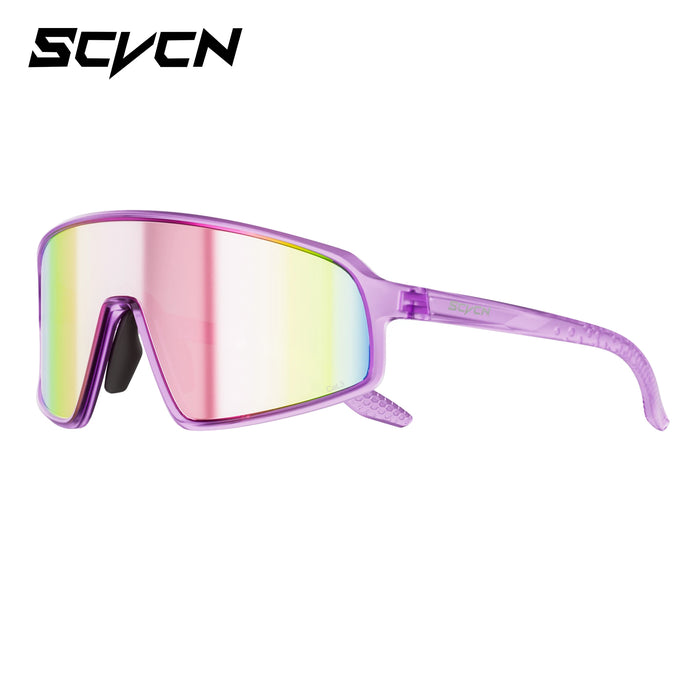 SCVCN New Sports Cycling Sunglasses UV400 Windproof Eyewear for MTB Road Bike Running Hiking Men Women Outdoor Sports Eyewear