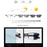 1PC Men's Business Photochromic Myopia Glasses Half Frame Metal Blue Light Blocking Eyewear Classic UV Shades Sunglasses