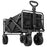 Large Weight Capacity Heavy Duty Wagon Cart Folding Wagon for Outdoor Garden Beach wagon Camping Equipment with Cup Holders