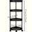 Modern 4 Tier Folding Corner Shelf Assembly Required Multifunction Storage Rack for Bathroom Kitchen Cosmetic Bath Product