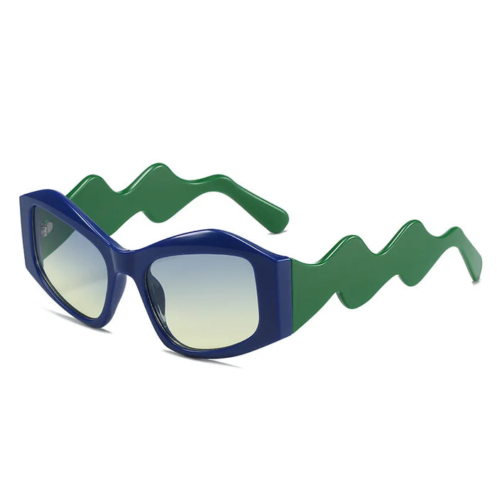 2023 New Curved Legs Cat Eye Sunglasses Women Trending Punk Vintage Shades Brand Designer Gafas Luxury Sun Glasses Eyewear UV400