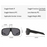Fashion Oversized Windproof Sunglasses Men Women Shield Shielded Cycling Glasses Sports Ski Hiking Goggles Anti-Glare Sunshade