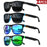 1-4 PCS Homme Classique Carré Polarisé Lunettes de Soleil Sport Légères Monture PC UV400 pour Conduite Pêche Cyclisme Unisexe Durabilité
