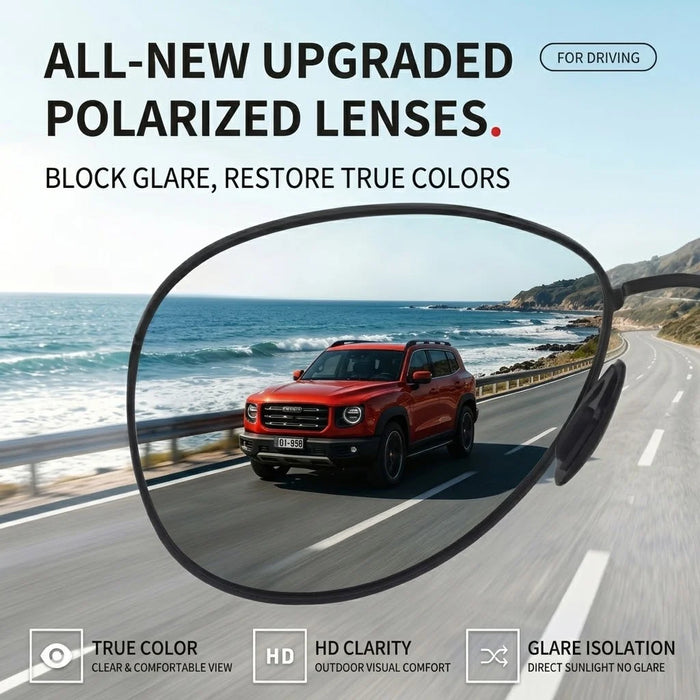 Memory Metal Pilot Sunglasses Men Polarized Flexible Titanium Temples Driving Sun Glasses Male Photochromic Chameleon Eyewear UV