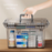 Waterproof Double Layer Transparent Multi Tier Medicine Storage Box Home Bedroom First Aid Storage Container