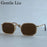 Steampunk Classic Rectangle Sunglasses Men 2026 Luxury Brand Punk Polygon Metal Frame Sun Glasses For Male Driving Eyewear Shade