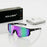 VIOLA MAG Unisex Sports Sunglasses, Oversized Frame Cycling Glasses, Lightweight TR90 Lenses, Non-slip for Running, Fishing, Hik