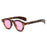 Petites lunettes de soleil rondes mode femme rétro transparent océan lentille nuances UV400 hommes rivets punk lunettes de soleil