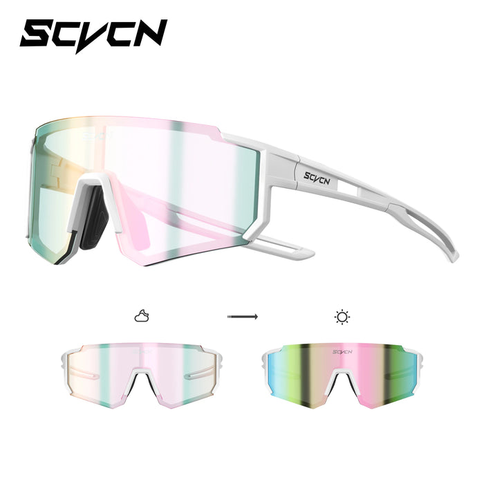 SCVCN Children's Polarized Photochromic Cycling Sunglasses Outdoor Running Glasses Boy Girl 6-14 Years Glasses Kids UV400