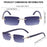 Y2K Rectangle Rimless Sunglasses Men Vintage Sun Glasses For Male 2026 Luxury Rhinestone Eyewear Punk Fashion Frameless Shades