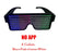 Gafas de Fiesta LED Bluetooth con Control de Aplicación, Idiomas Personalizados, Carga USB, Gafas Luminosas Intermitentes, Gafas de Sol para Conciertos de Navidad