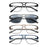 Readers Men Blue Light Blocking Reading Glasses Metal Frame Spring Hinge Presbyopia +0.50-3.5 Diopter Magnifier Lens Eyewear