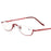 New Half Moon Metal Spring Hinge Reading Glasses Half Frame Ultra Light Resin Eyeglasses Vision Care +1.00~+4.0 Diopter