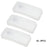 VIVIBEE Clip on Sunglasses Plastic Box Case M L White Transparent