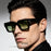 HBK Punk Vintage Square Men's  Sunglasses Brand Design Small Frame Sun Glasses Party Travel Glasses Gift Ideal Choice