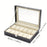 Estuche expositor de relojes de cuero sintético con 12 ranuras, organizador de relojes de 1 pieza con cerradura y almohadas extraíbles para hombres, regalo de viaje
