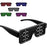 LED Glasses Light Up Dynamic Party Favor Glasses Festival Christmas USB Rechargeable LED Rave Glowing Flashing Glasses