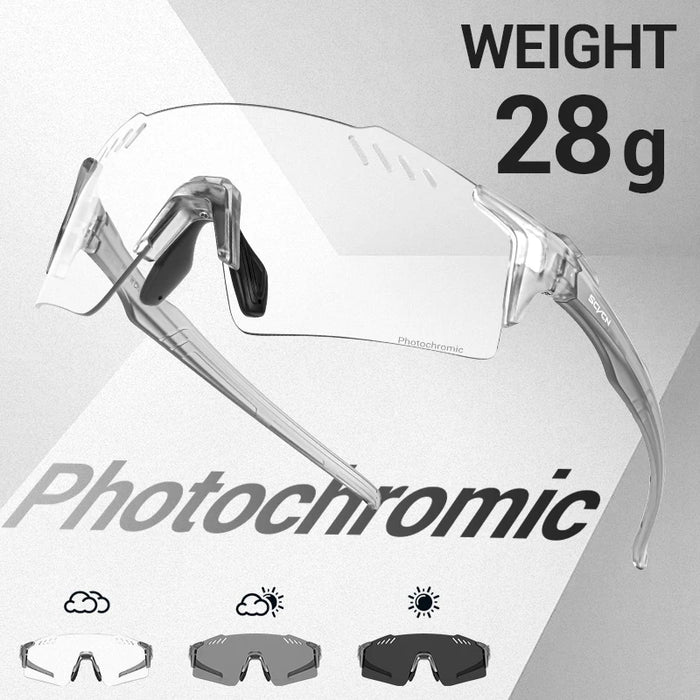 SCVCN Photochromic Cycling Sunglasses Men MTB Cycling Glasses Women Road Bike Glasses Outdoor Bicycle Sunglasses