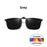 VIVIBEE Lunettes de soleil polarisées à clipser relevables et sans monture pour la conduite de nuit anti-éblouissement, avec verres de mode effet miroir vert