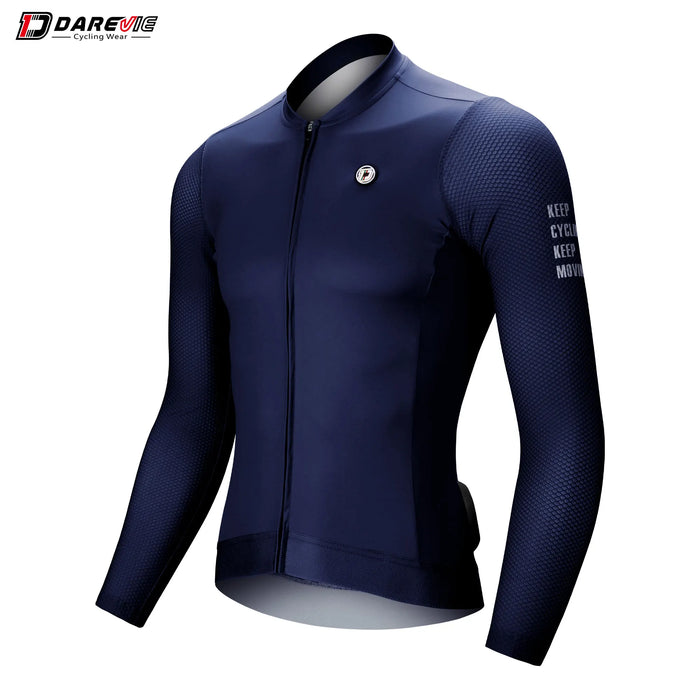 DAREVIE Cycling Jersey Small Size SPF 50+ Training Level Men Women Long Sleeves Cycling Jersey Breathable Man Cycling Maillott