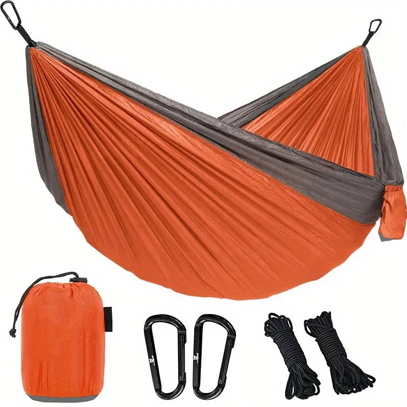 Lightweight travel hammock, 661lbs load, breathable & fast-drying.Includes 2 buckles + 2 nylon straps.Indoor/outdoor garden use.
