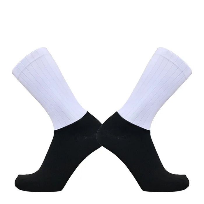 2026 New Cycling Slip Anti Silicone Summer Whiteline Aero Socks Men Bicycle Sport Running Bike Socks Calcetines 2024 New Socks