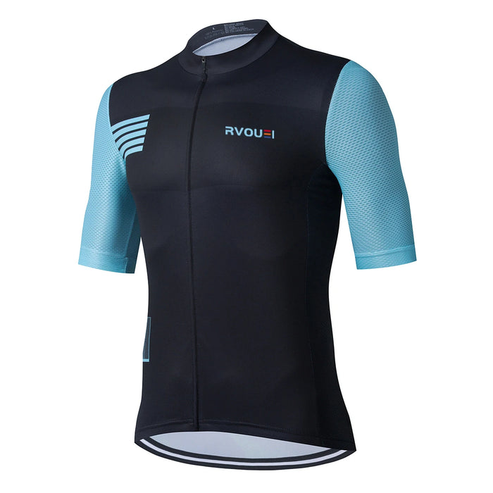 Rvouei Team Men Cycling Jersey Cycling Racing Tops Short Sleeve Cyclist Clothes Shirt Maillot Summer Bicycle Bike Wear