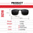 VIVIBEE Lunettes de soleil à clip unisexe pour homme polarisées, pour femme, pour la vision nocturne, la pêche, UV400, pour l l'extérieur