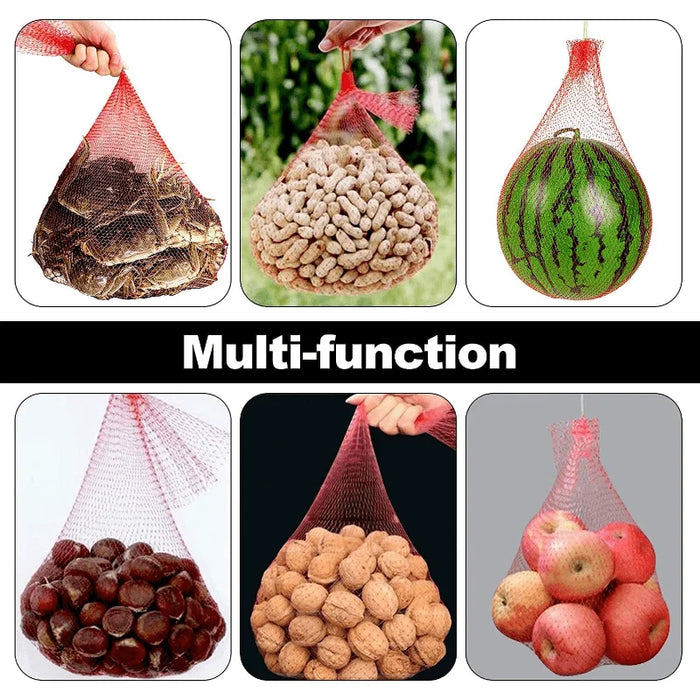 100 Pieces Heavy Duty Plastic Garden Protection Netting Non Electric for Vertical Planting Watermelon Melon Hammock with Straps