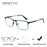 ZENOTTIC Gafas de Prescripción Progresivas de Titanio para Hombres Cuadradas Anti Luz Azul Fotocromáticas Gafas Ópticas para Miopía