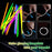 50/100 bâtons fluorescents, multicolores, lumineux, brillants, pliables, bracelet lumineux, fournitures de fête