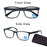 Lunettes de lecture extra-larges pour hommes et femmes. Monture carrée classique. Lunettes anti-lumière bleue avec verres de prescription.
