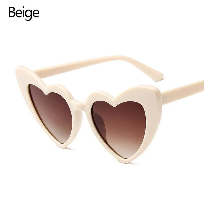 1PC Luxury Heart Shaped Sunglasses Big Frame Love Effect Sun Glasses Retro Women  lana del rey Eyewear UV400 Protection