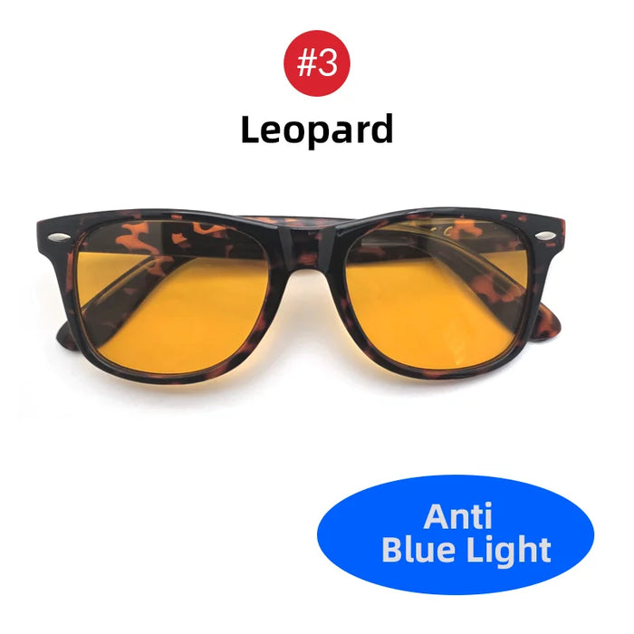VIVIBEE Classic Square Gaming Blue Light Blocking Glasses Men Yellow Women Office Anti Light Eyeglasses Computer Filter Goggles