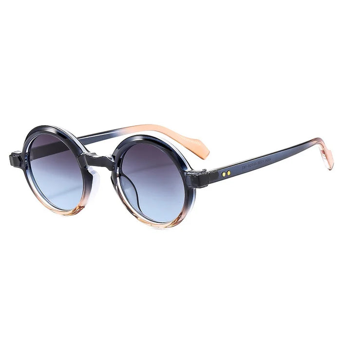 Fashion Round Sunglasses Women Gradient Frame Shades Retro Trending Men Sun Glasses UV400 Female Oculus Gafas