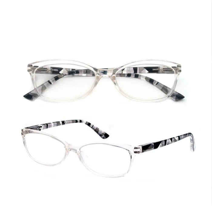 Women Reading Glasses Oval Stylish Frame Readers Eyeglasses Spring Hinge Lightweight Wear Glasses for Female with Diopter
