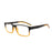 MODFANS Stylish Gradient Rectangle Men's Blue Blackout Reading Glasses, UV Protection, Comfort Spring Hinge Glasses