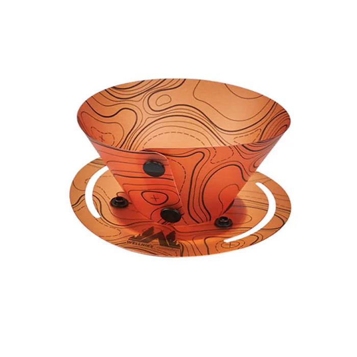 Outdoor Lightweight Folding Tableware Portable Bowl Dinner Plate Coffee Filter Funnel Water Cup Multi-purpose Camping Tableware