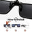 Gafas de sol VIVIBEE cuadradas con clip abatible, polarizadas, espejo azul, para conducir, lentes grises UV400 fotocromáticas, clips de visión nocturna